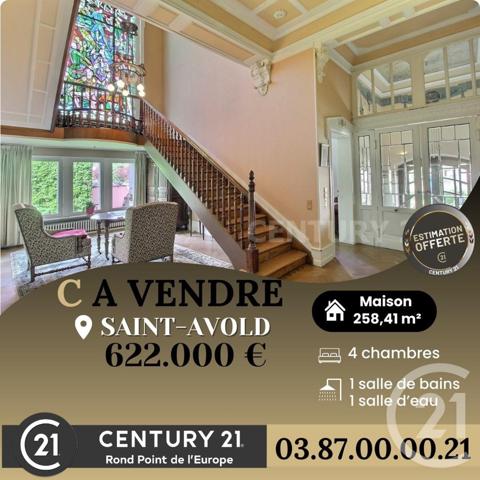 Maison à vendre  8 pièces - 258,41 m2 ST AVOLD - 57