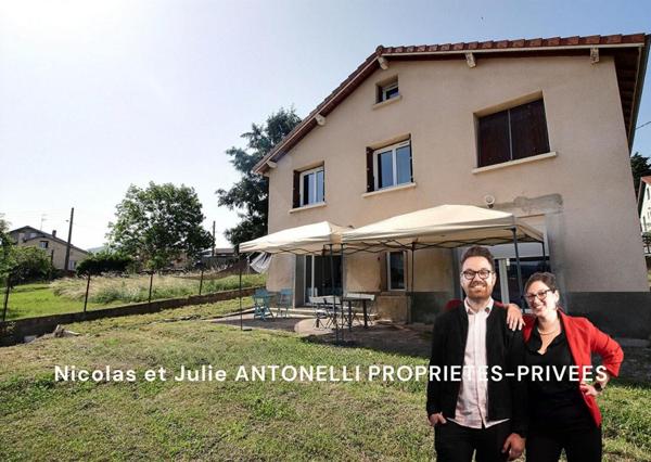 UNIEUX 42240 Maison 118m² habitables 4 chambres dépendance TERRAIN 559m²