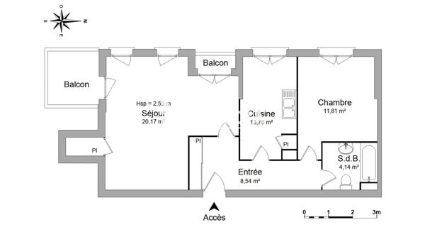 Location Appartement 2 pièces 59.38 m² - Limoges 87000