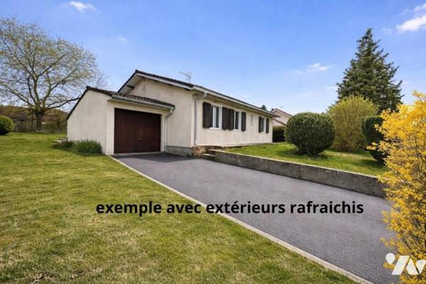 maison de plain pied 3 chambres sur 10 ares de terrain clos et arboré