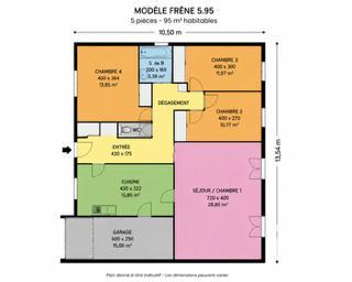 Maison à vendre 4 pièces 95 m² Boos