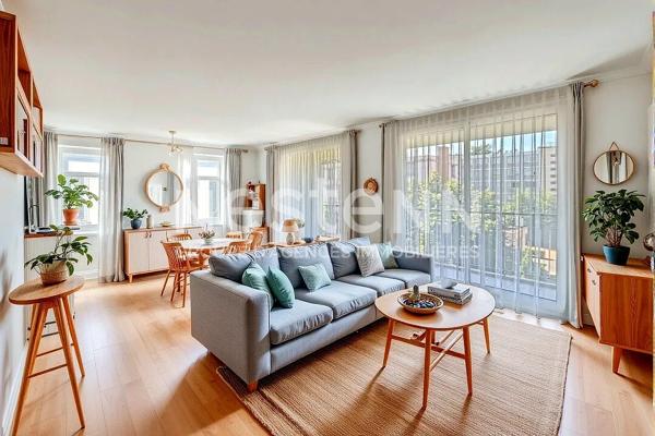 Grand Appartement T5 avec 3 chambres Balcon Cave au centre Rebufer - 69500 BRON