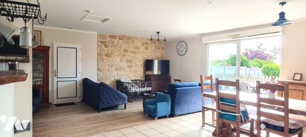 Maison de plain-pied sur un grand terrain
