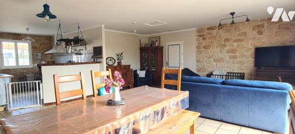 Maison de plain-pied sur un grand terrain