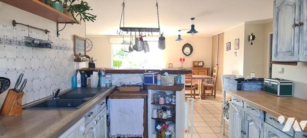 Maison de plain-pied sur un grand terrain
