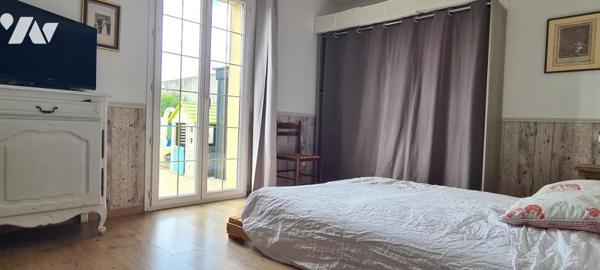 Maison de plain-pied sur un grand terrain
