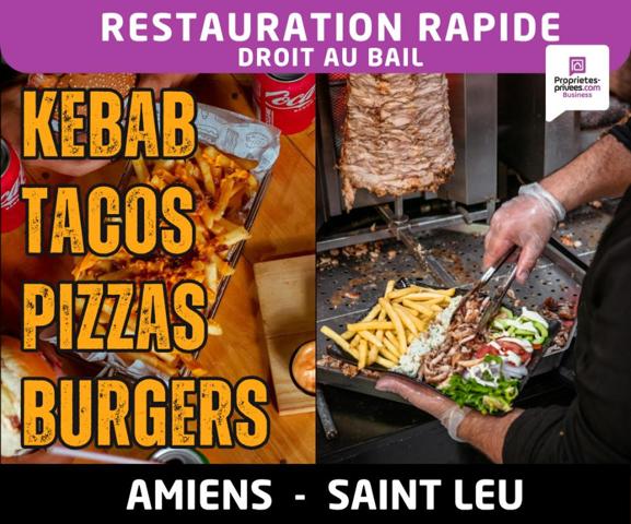 Amiens Saint-Leu - Droit au bail , Restauration rapide 100 m²