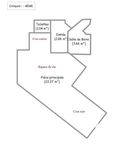 Appartement à vendre 1 pièce 30 m² Mantes-la-Jolie