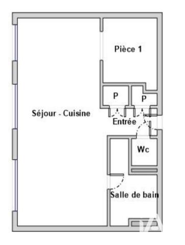 Studio à vendre 34 m² Paris 14