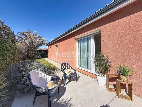 A VENDRE - AUCAMVILLE - Maison T5 de plain-pied au calme - Grand Garage - Jardin paysagé et deux terrasses