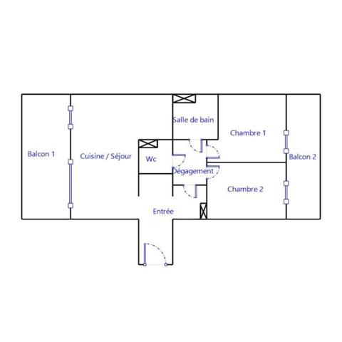 Appartement à vendre 3 pièces 65 m² Cenon