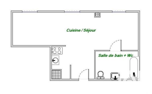 Studio à vendre 27 m² Le Mans