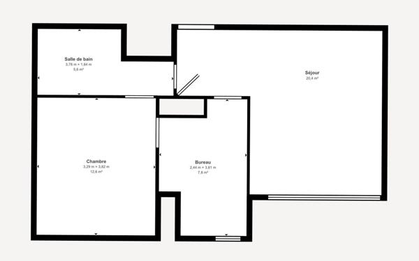 Appartement à vendre    2 pièces • 48,42 m2 Baraqueville
