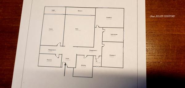 Marseille (13012) Secteur Montolivet-Petit Bosquet, Appartement T3 de 81 m2, avec son balcon exposé ouest, sa vue panoramique et