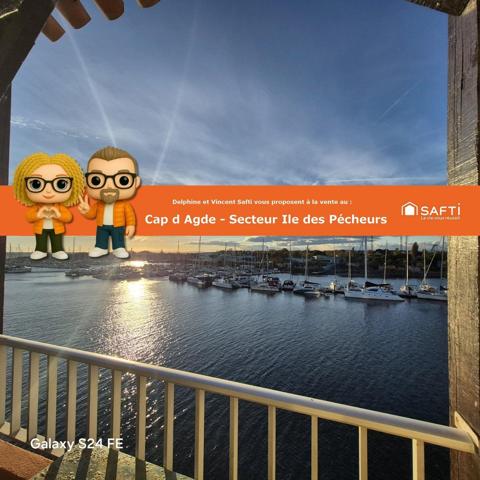 CAP D'AGDE - ÎLE DES PÊCHEURS - APPART T2 - 22 M²