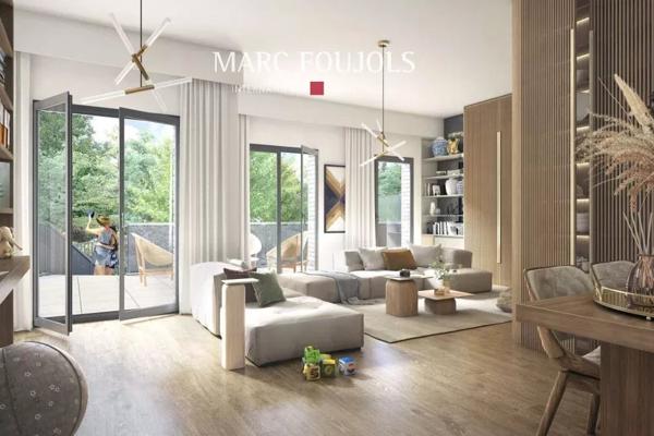Suresnes – Appartement 2 pièces neuf avec terrasse au sein d’une résidence d’exception aux portes de Paris 3T26