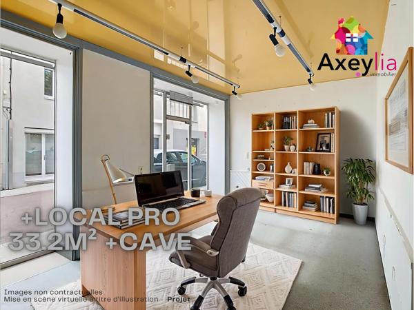 Renaison (42370) A VENDRE - RENAISON - IMMEUBLE AVEC GARAGE ET LOCAL COMMERCIAL