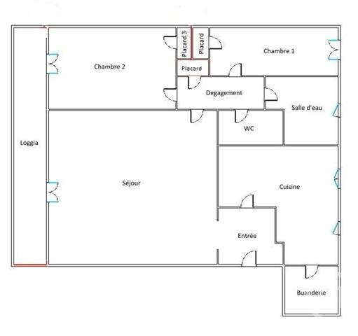 Appartement F3 à vendre  3 pièces - 70,57 m2 MAUREPAS - 78