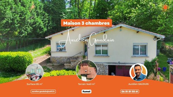 Maison de 85 m² rénové, fonctionnelle et économe en énergie sur 1 440 m² de terrain