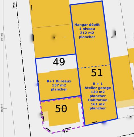 Montreuil (93100) 3 grands bâtiments sur 2 parcelles dans un quartier très recherché de Montreuil