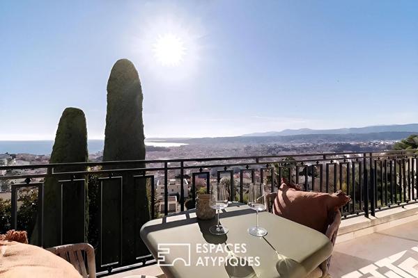 Panorama azuréen pour cet appartement contemporain à Nice