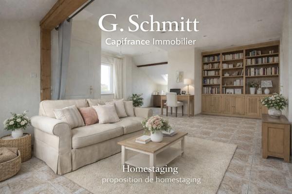 Maison bourgeoise 8 pièces  sur 14 Ares CERNAY (68) Secteur frontalier