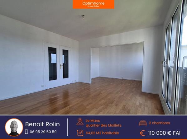 Appartement à vendre 4 pièces LE MANS (72)