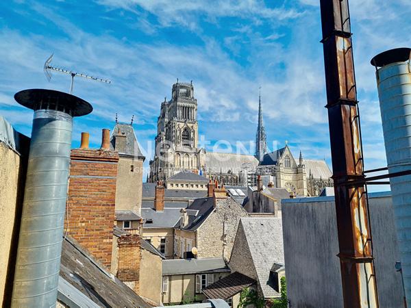 ORLEANS CATHEDRALE - DUPLEX AVEC TERRASSE PRIVEE - PETITE COPROPRIETE - LUMINEUX - CHARME