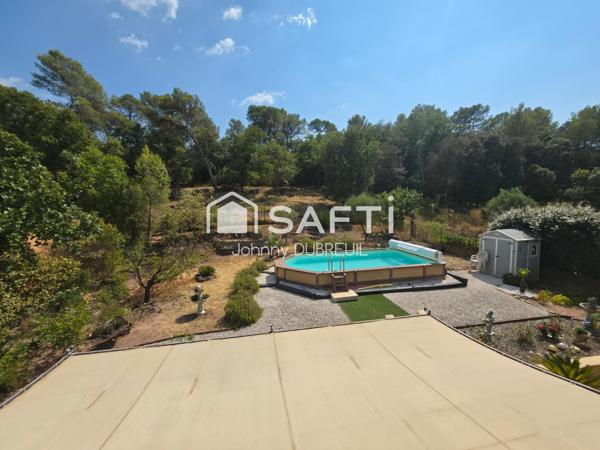 PIGNANS - SUPERBE VILLA 120M2 AVEC JARDIN 721M2, TERRASSE, GRAND GARAGE AU CALME