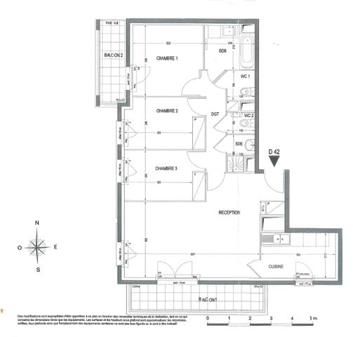 Appartement 4 pièces - 80 m² Exclusivité