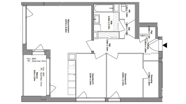 Appartement à vendre 3 pièces 76 m² Le Bourget-du-Lac