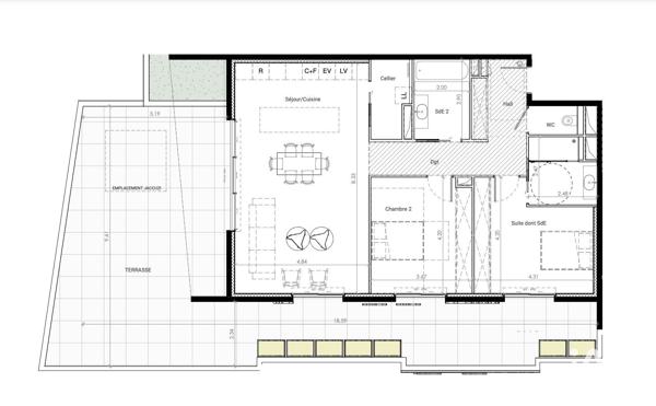 Appartement à vendre 3 pièces 100 m² Baillargues