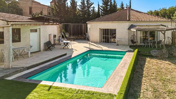 CARCASSONNE MAQUENS - MAISON  OCTOGONALE - JARDIN - PISCINE - GARAGE