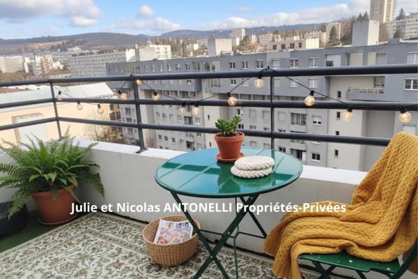 Saint Etienne 42100 Appartement 83m² 3 chambres avec BALCONS, GARAGE et CAVE