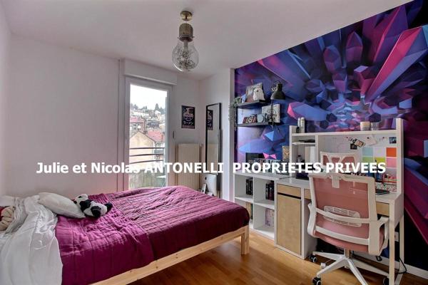 Saint Etienne 42100 Appartement 83m² 3 chambres avec BALCONS, GARAGE et CAVE