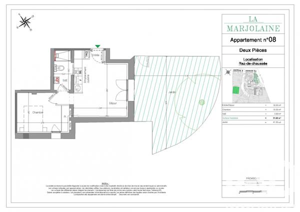 Appartement à vendre 2 pièces 31,9 m² Mouans-Sartoux