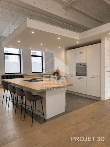 Grand loft 160 m² avec 3 places de parking à Lille