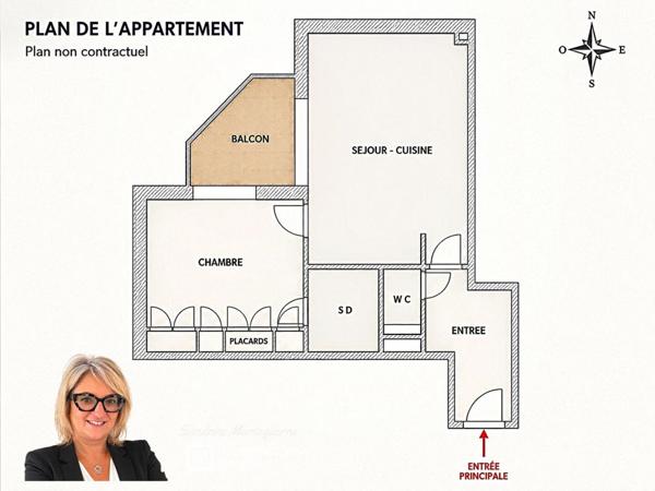2 Pièces Cros de Cagnes - Parking + Cave  LE LIDO