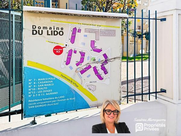2 Pièces Cros de Cagnes - Parking + Cave  LE LIDO