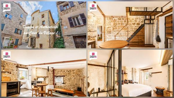 DESIGN ET AUTHENTICITE POUR CETTE MAISON DE VILLAGE UNIQUE !