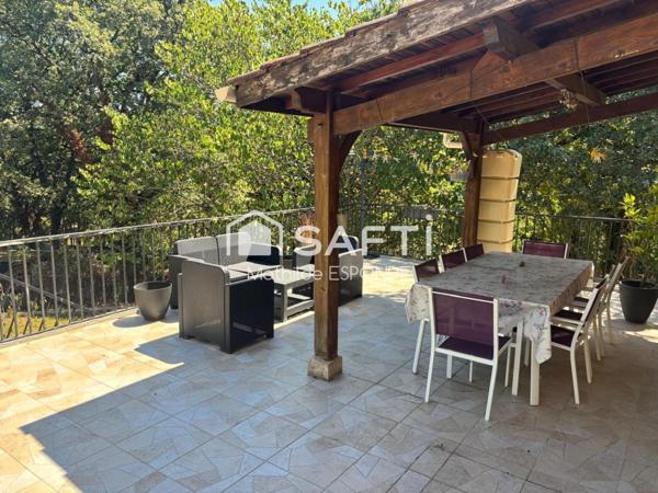 Maison de 140m², 3 chambres garage et jardin