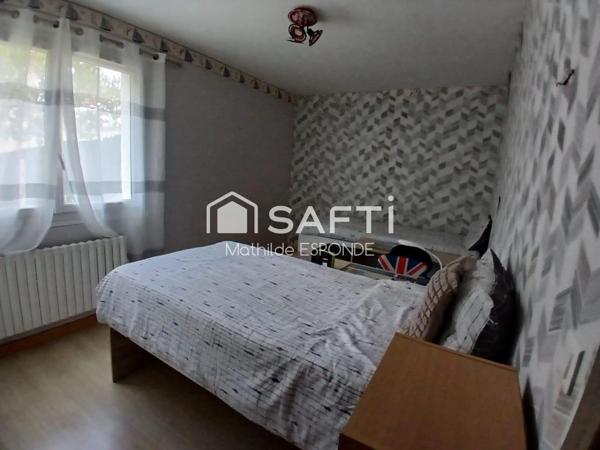 Maison de 140m², 3 chambres garage et jardin