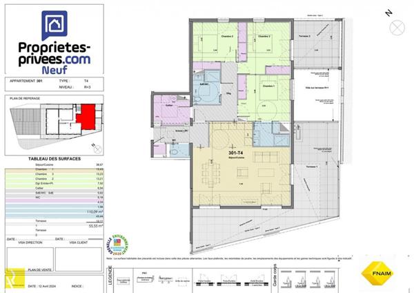 Appartement Port La Nouvelle 4 pièce(s) 110.09 m2