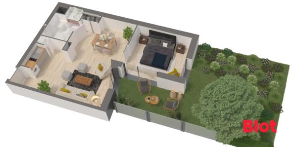 Appartement 2 pièce(s)