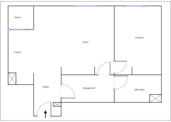 Appartement T2 - rue du Général BUAT - 60 m2