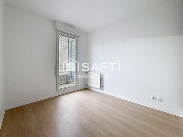 T3 de 60m2 avec balcons, cave et parking