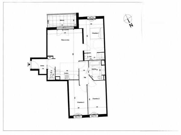 Appartement à vendre 4 pièces 79 m² Roissy-en-Brie