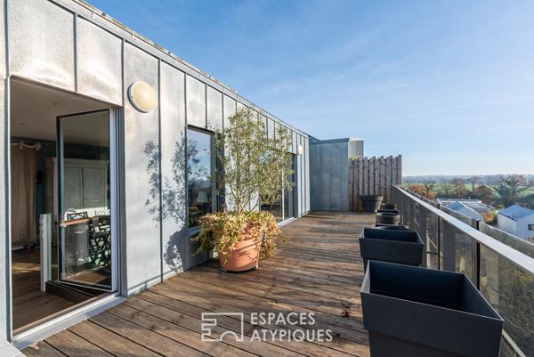 Duplex en attique – 100 m² – 4 chambres – Rennes