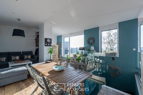 Duplex en attique – 100 m² – 4 chambres – Rennes