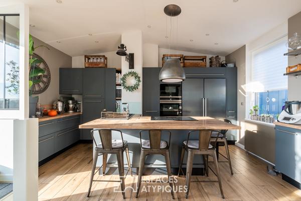 Duplex en attique – 100 m² – 4 chambres – Rennes